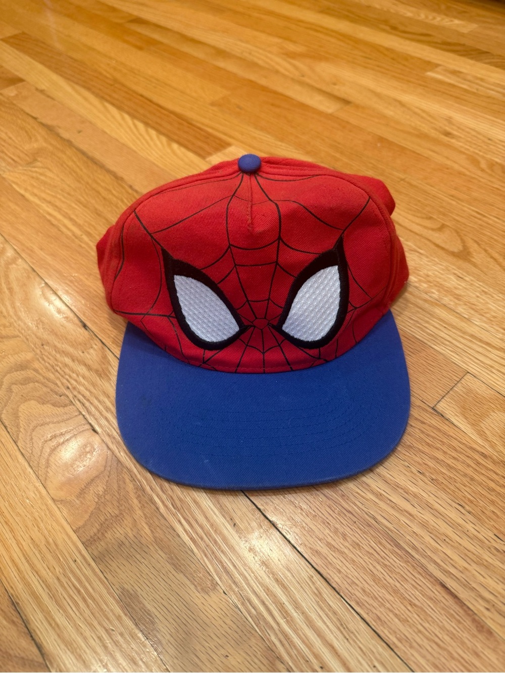Kids Red & Blue Spider Mask Baseball Cap - Licensed Character